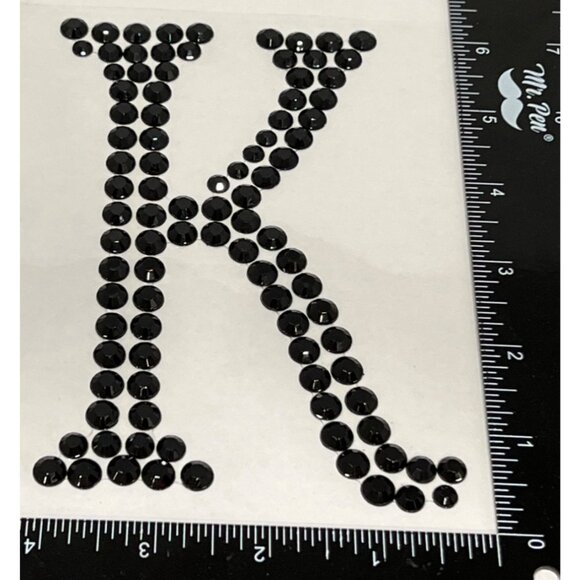 Recollections Halloween Bling Rhinestone Gem Embellishment Letter K 422448 - Picture 3 of 3